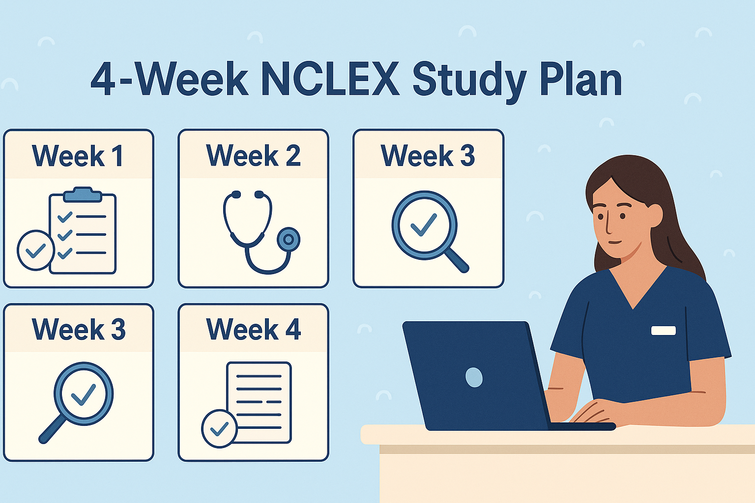 4-Week NCLEX Study Plan (Day-by-Day)