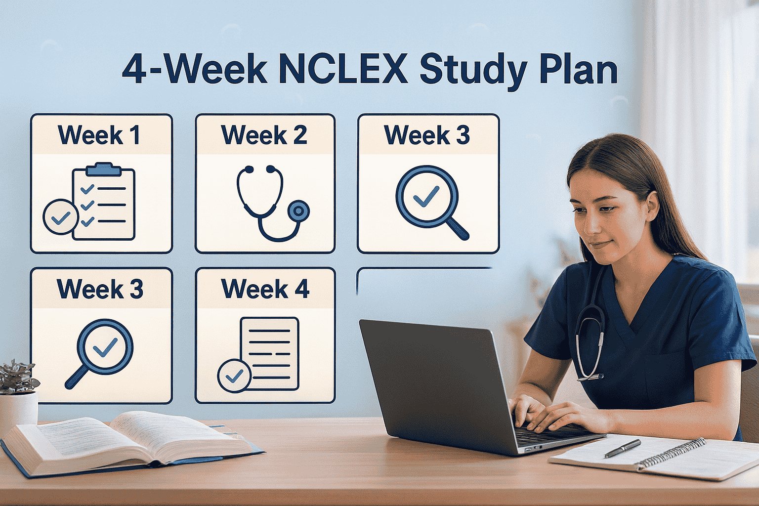 4-Week NCLEX Study Plan (Day-by-Day)