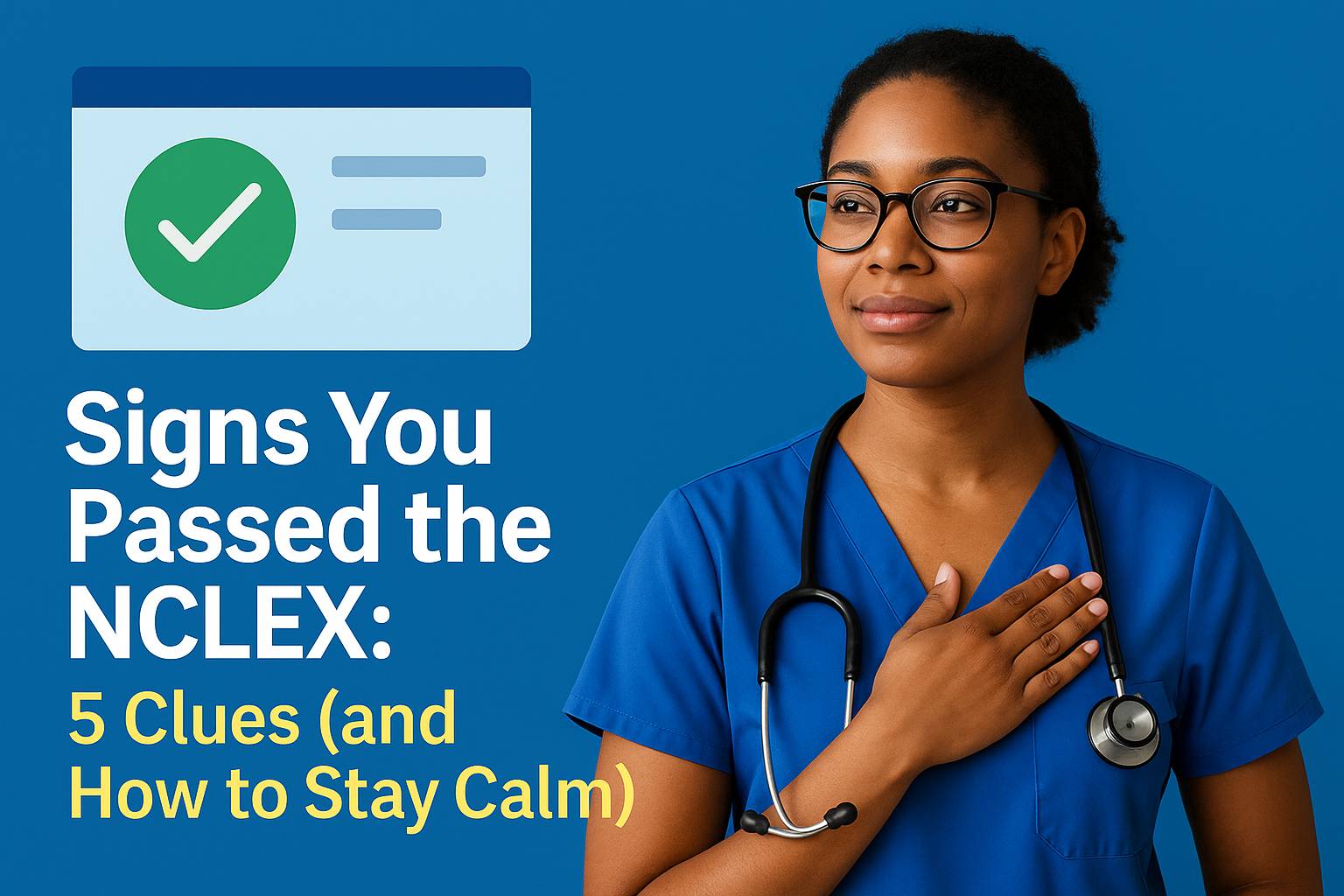 Signs You Passed the NCLEX: 5 Clues (and How to Stay Calm)
