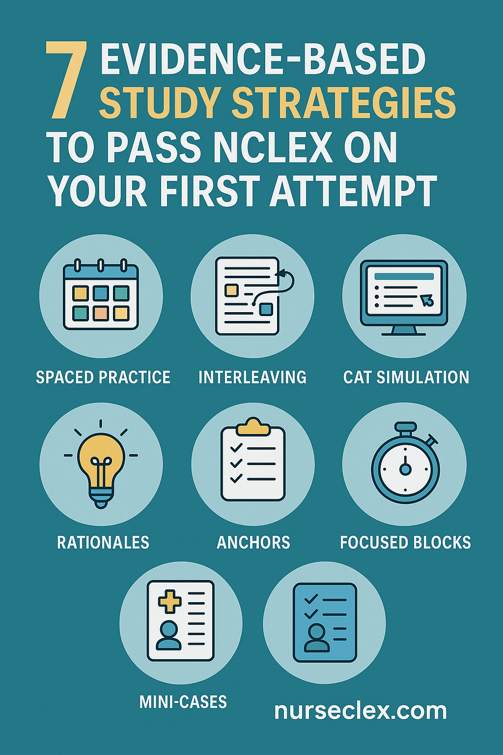 7 Evidence-Based Study Strategies to Pass NCLEX on Your First Attempt