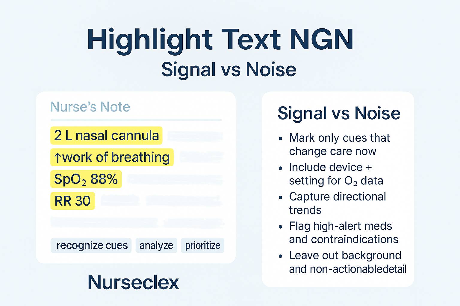 Highlight Text NGN: Pick Only What Matters Now